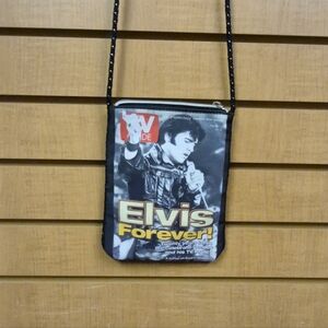 Ashley M Elvis TV Guide Purse Rhinestones Retro